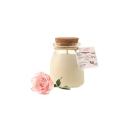Bougie parfumée naturelle +/-30h - Rose