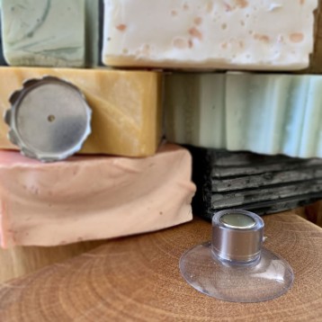 Porte savon minimaliste aimanté