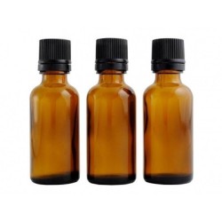 Lot 3 flacons 30ml - Verre ambré codigoutte