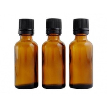 Lot 3 flacons 30ml - Verre ambré codigoutte