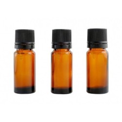 Lot 3 flacons 10ml - Verre ambré codigoutte