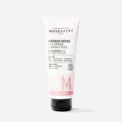 Masque détox à la crème d'argile rose